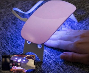 Portable 6W LED Nail Lamp – USB Gel Light for Home & Travel