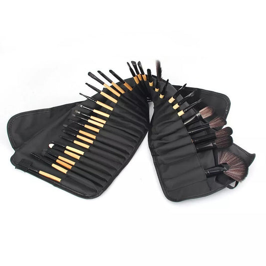 32-Piece Travel Makeup Brush Set – Compact & Stylish Kit