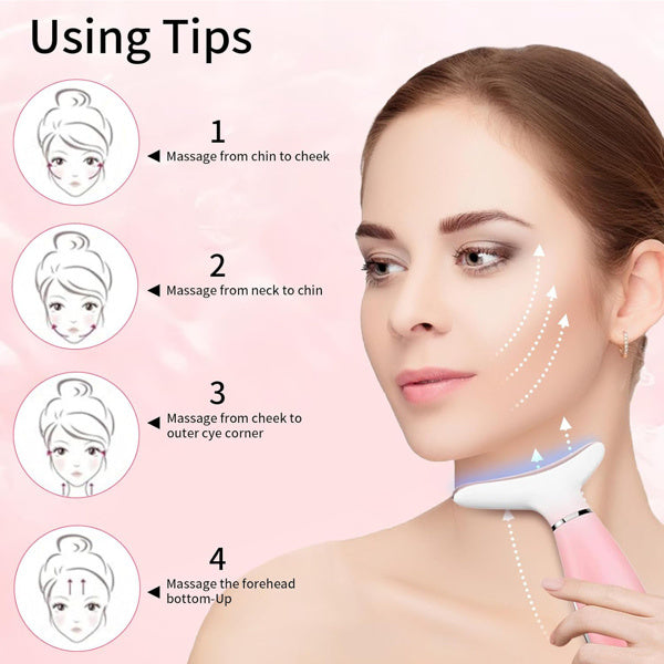 Facial & Neck Massager – Skin-Tightening Massage Tool