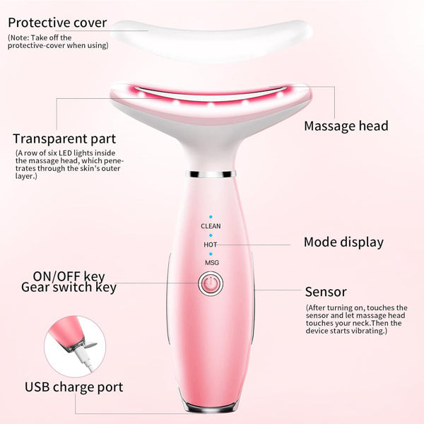 Facial & Neck Massager – Skin-Tightening Massage Tool